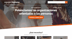 Desktop Screenshot of equipohumano.com